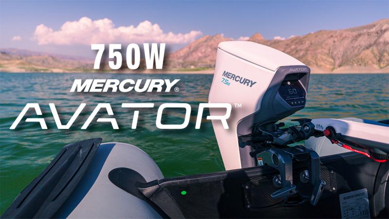 MERCURY AVATOR 7.5e электрический лодочный мотор на озере Севан